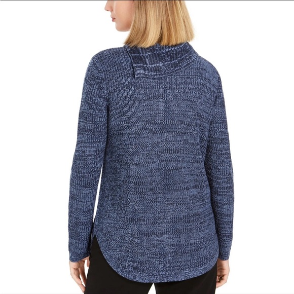 Style & Co Womens Envelope Neck Kangaroo Pocket Knit Sweater Sz PP00. - Picture 2 of 7